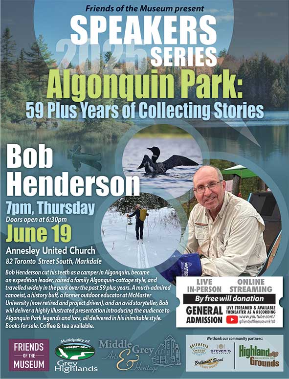 2025 Friends of the Museum Speaker Series: Algonquin Park poster