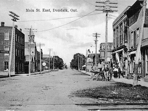 Historic photo of main street Dundalk.