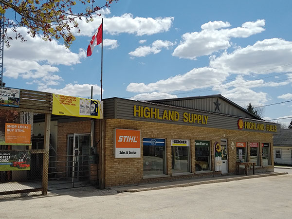 Highland Supply and Highland Fuels store in Dundalk, Ontario