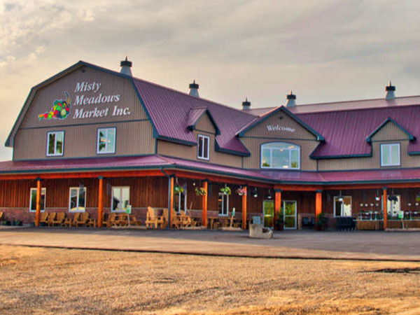 Misty Meadows Market building.
