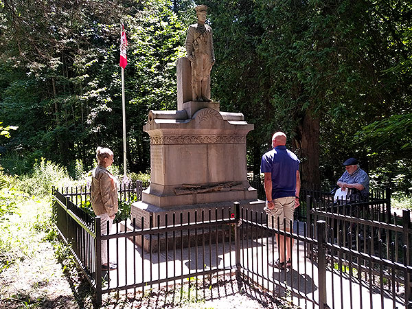 Grey Bruce Owen Sound MP Alex Ruff at the Eugenia Cenotaph