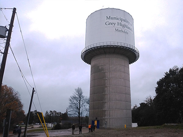 new Markdale water tower