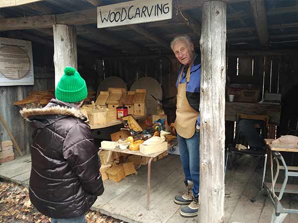 Woodcarving at Holstein Maplefest