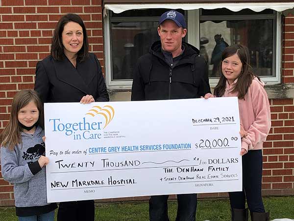 DenHaan family donates to Centre Grey Health Services Foundation