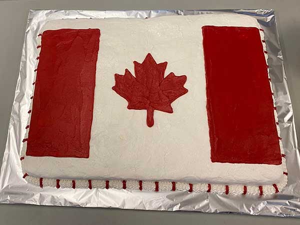 Canada Day cake