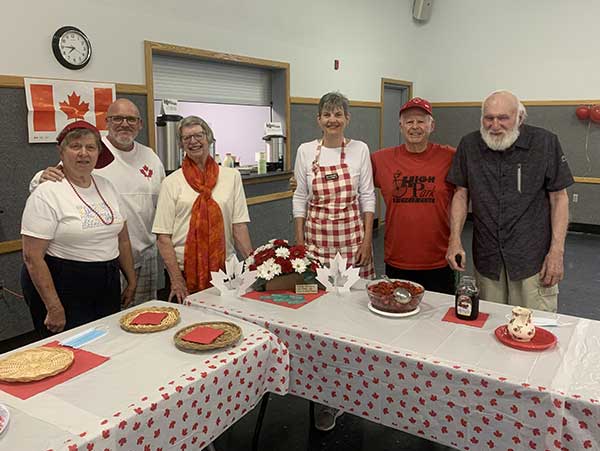 Volunteers at the South Grey Museum Canada Day Breakfast 2022