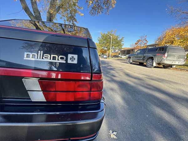 1988 Alfa Romeo Milano rear view tail light