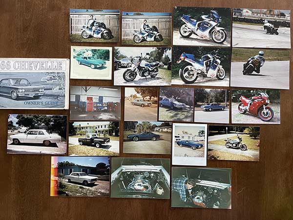 photo collage of Jim's vehicles