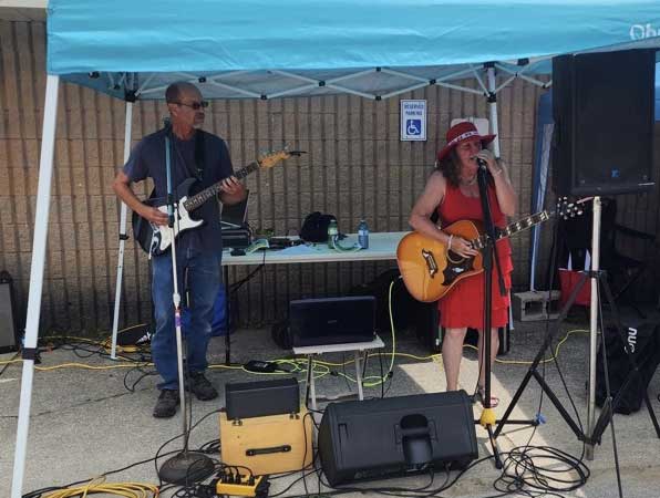 Boot LeRoy and Don Greenwood performing at Canada Day event