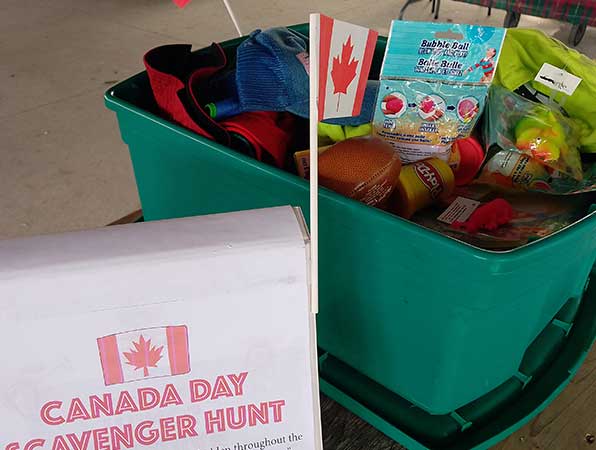 Canada Day scavenger hunt at the Flesherton Farmers' Market