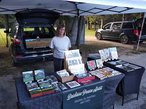 Barbara Pearn original art at the market