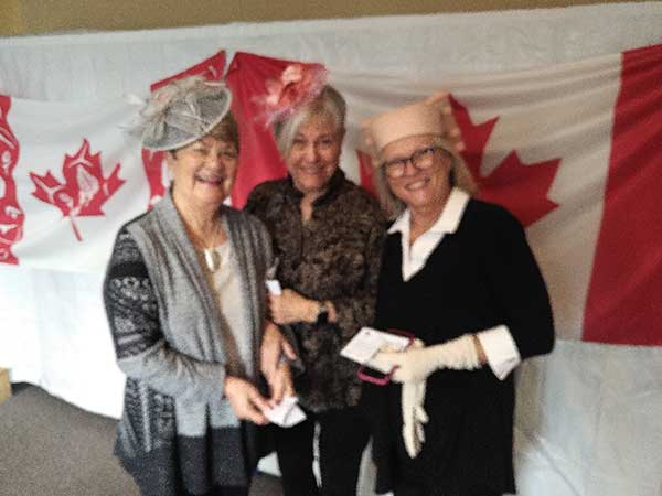 Attendees to the Coronation Watch Party came dressed for the event.