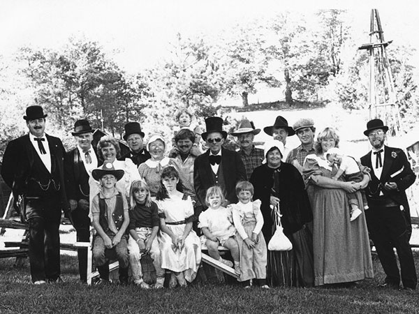 Frontier Village re-enactment circa 1976