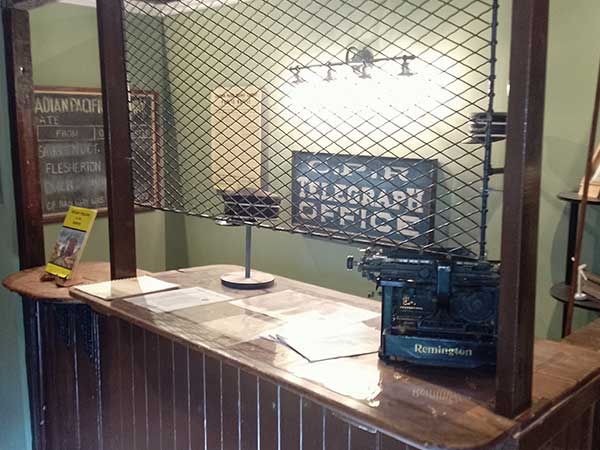 Telegraph office at the Grey Highlands Museum