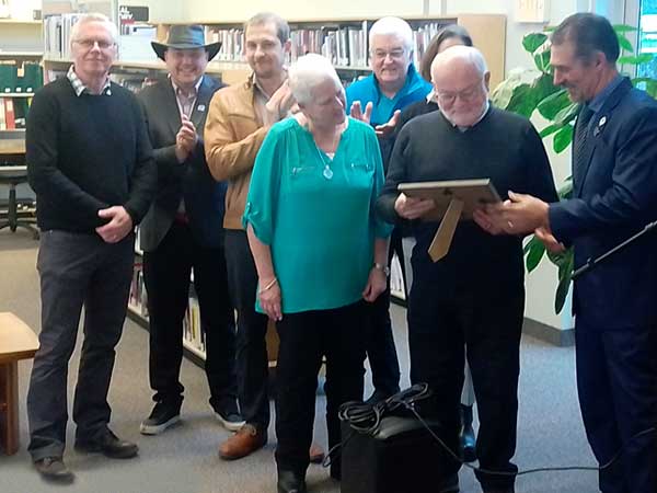 Grey Highlands Mayor and Councillors with Harvey Fraser and wife