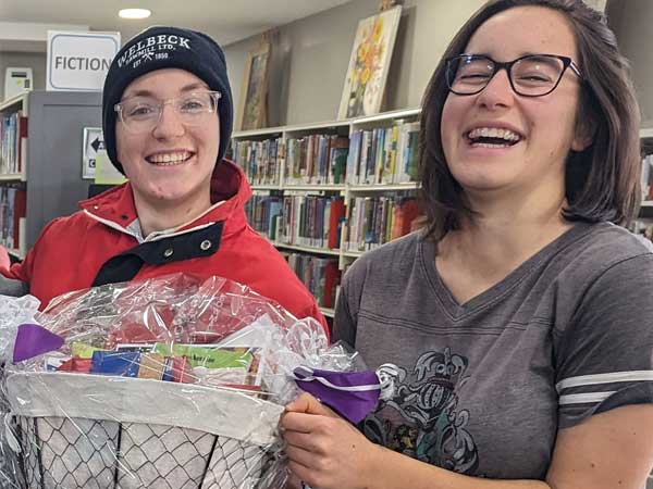 West Grey Public Library Jigsaw Puzzle Contest winners Marisol and Amalia