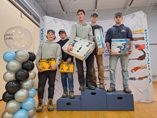 Top 3 Carpentry students