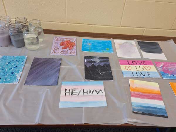 Student paintings