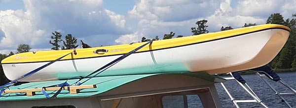 One of the stolen kayaks