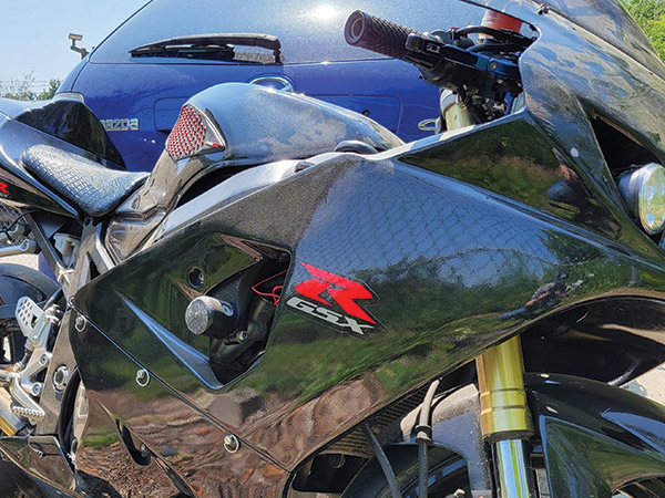 stolen motorcycle recovered by OPP.