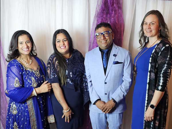 Monica Singh Soares, Gold Spoon Café owners Jaz and George, Cristin O'Sullivan